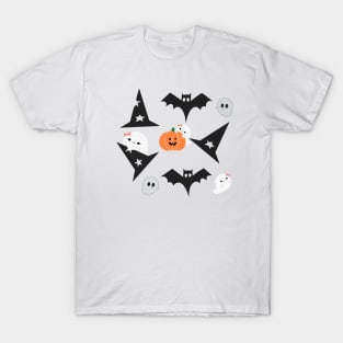 Halloween face mask for kids, funny ghost, Halloween Quarantined, T-Shirt